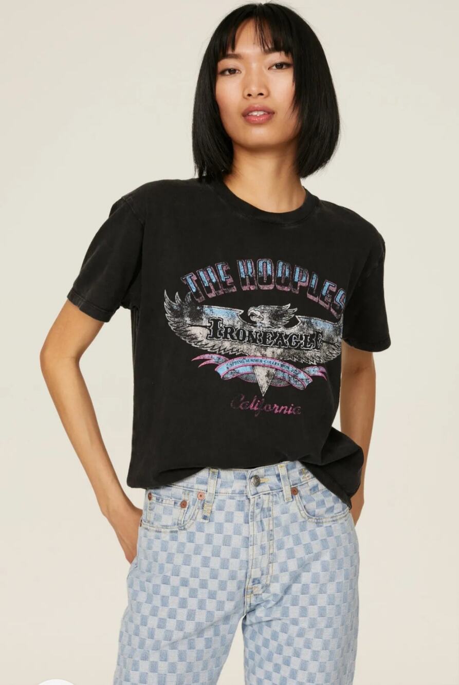 The Kooples Grey Graphic T-Shirt Women Size 6-8